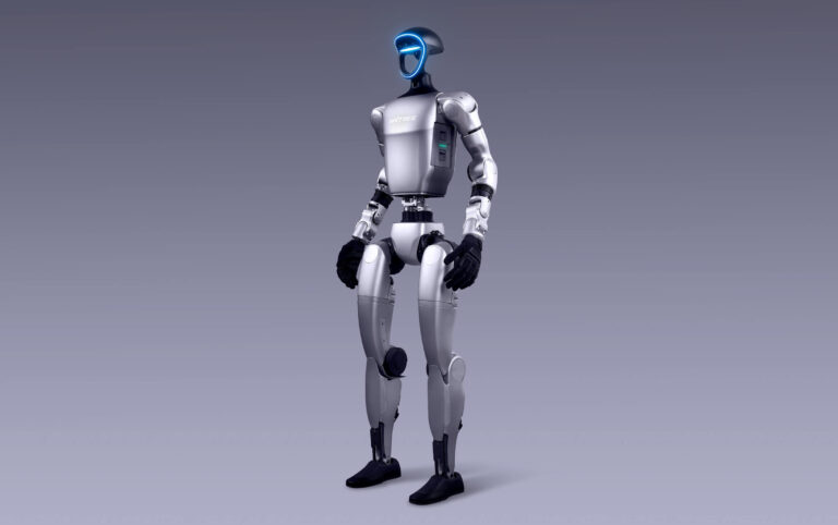 Unitree G1 humanoid robot full body standing view. Image: Unitree Robotics